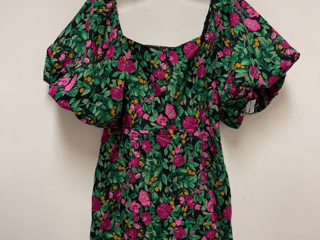 Floral Print Dress Casual Short Clothes Mentor, Size M Sale