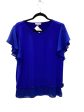 Top Short Sleeve By Calvin Klein In Blue, Size: M Online Hot Sale