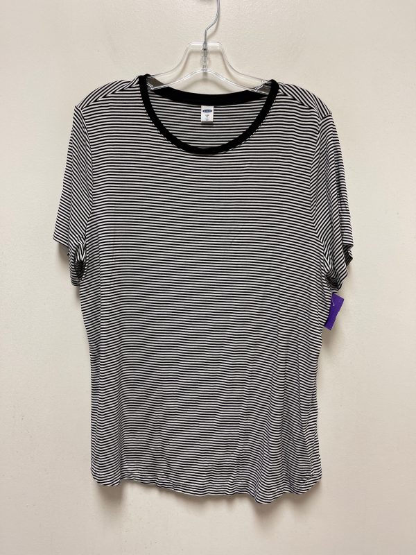 Striped Pattern Top Short Sleeve Old Navy, Size Xl Supply