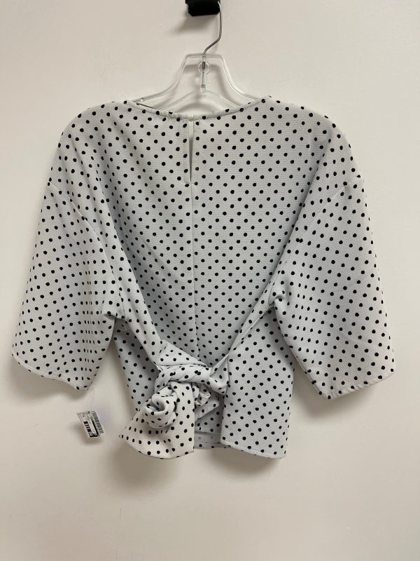 Polkadot Pattern Top Short Sleeve Zara Basic, Size Xl Sale