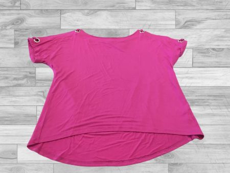 Top Short Sleeve By Cable And Gauge In Pink, Size: M Cheap