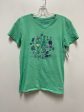 Green Top Short Sleeve Life Is Good, Size M Fashion