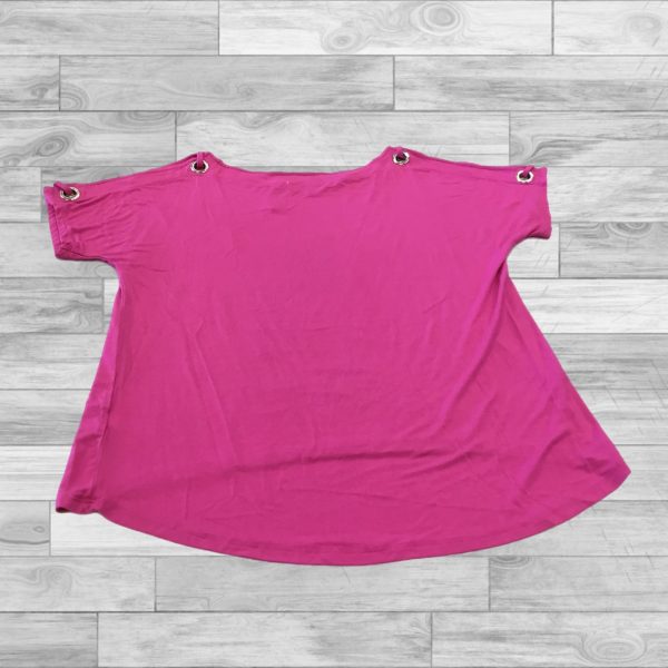 Top Short Sleeve By Cable And Gauge In Pink, Size: M Cheap