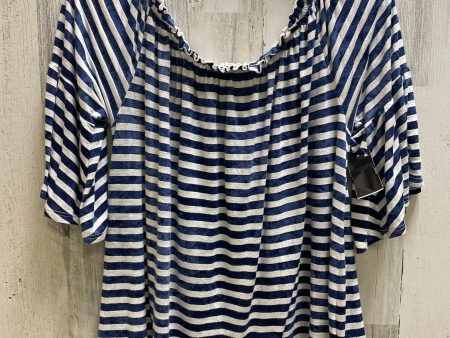 Top Short Sleeve By Lane Bryant In Blue, Size: 2x Discount