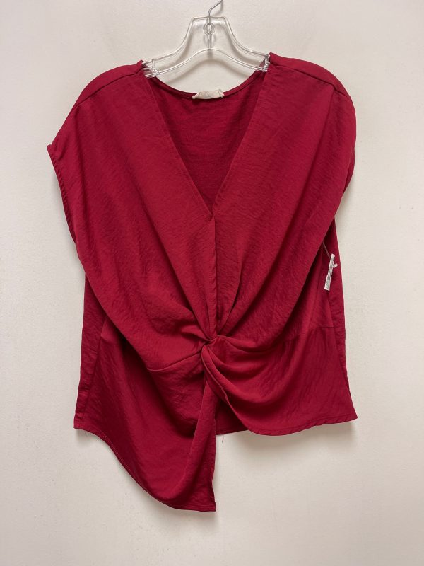 Red Top Short Sleeve Entro, Size L Online