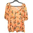 Orange Top Short Sleeve Loft, Size L Fashion