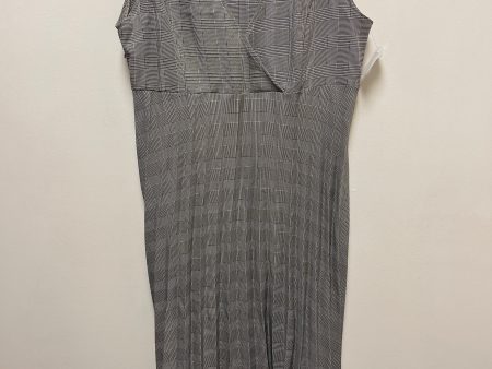 Grey Dress Casual Midi Clothes Mentor, Size M Online Sale