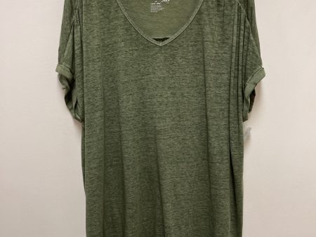 Green Top Short Sleeve Terra & Sky, Size 1x Online Hot Sale