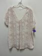 Snakeskin Print Top Short Sleeve Loft, Size L Discount