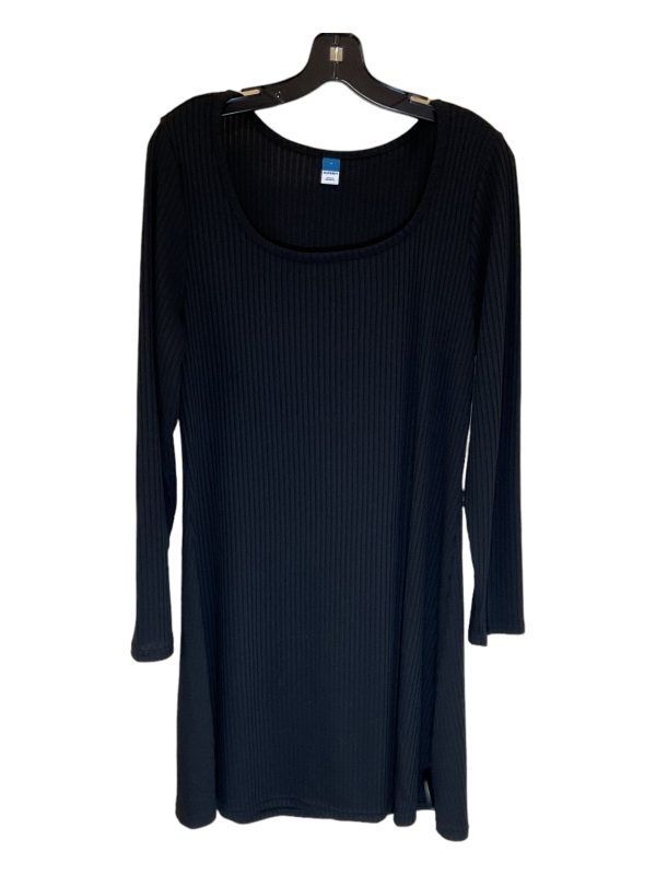 Dress Casual Midi By Old Navy In Black, Size: L Hot on Sale