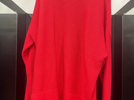 Sweater By Dkny In Red, Size: L For Cheap