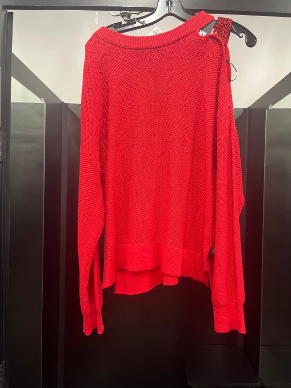 Sweater By Dkny In Red, Size: L For Cheap