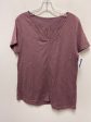 Purple Top Short Sleeve Basic L.l. Bean, Size M on Sale