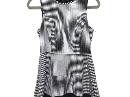 Black & White Blouse Sleeveless White House Black Market, Size 0 Fashion