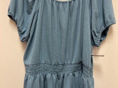 Blue Top Short Sleeve Lc Lauren Conrad, Size 2x Online Hot Sale