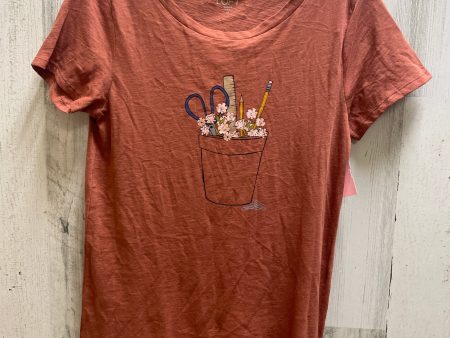 Top Short Sleeve By Loft In Orange, Size: Xs Online now