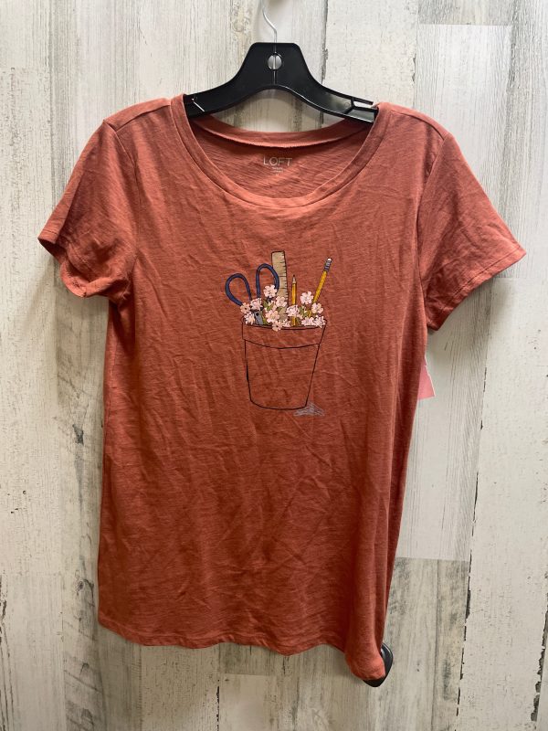 Top Short Sleeve By Loft In Orange, Size: Xs Online now