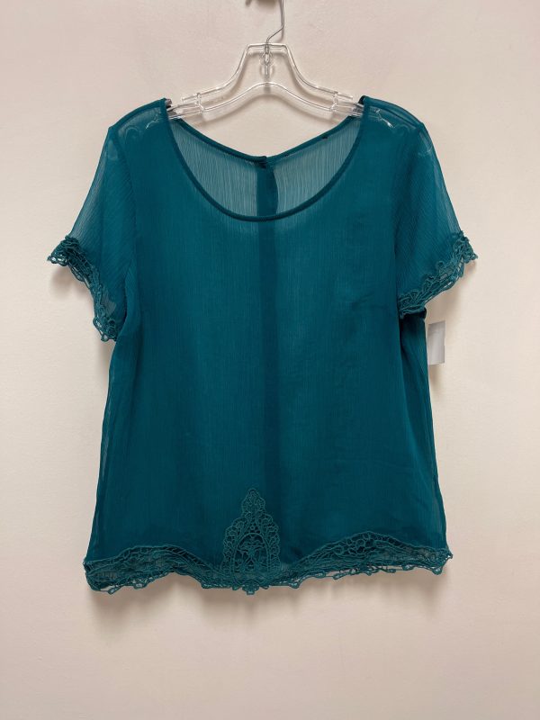 Top Short Sleeve By Clothes Mentor In Green, Size: L Online Sale