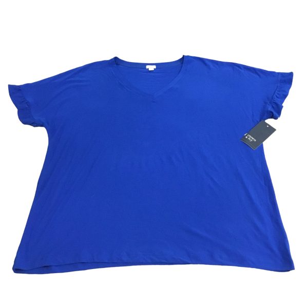 Top Short Sleeve By Crown And Ivy In Blue, Size: Xl Online now