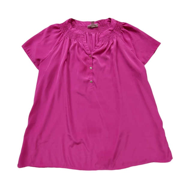 Pink Top Short Sleeve Dana Buchman, Size Xxl on Sale