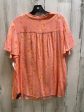 Orange Top Short Sleeve Ava & Viv, Size 1x For Discount