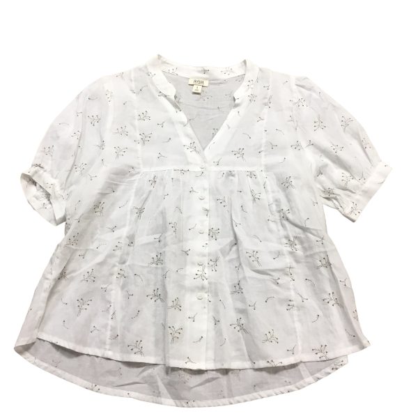 Top Short Sleeve By Ana In White, Size: S For Discount