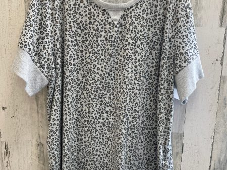 Animal Print Top Short Sleeve Jane And Delancey, Size 2x Online Sale