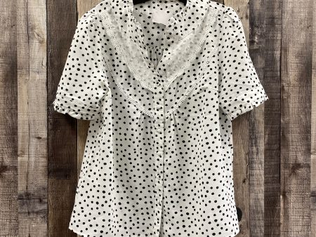 Polkadot Pattern Top Short Sleeve Entro, Size M Online