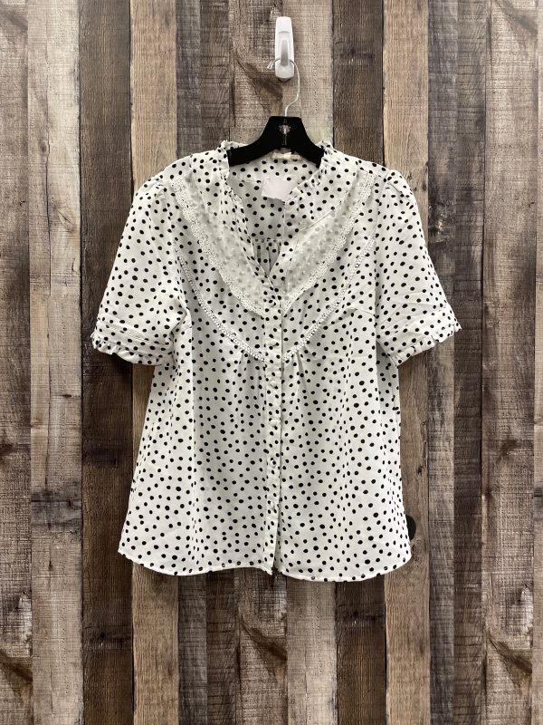 Polkadot Pattern Top Short Sleeve Entro, Size M Online