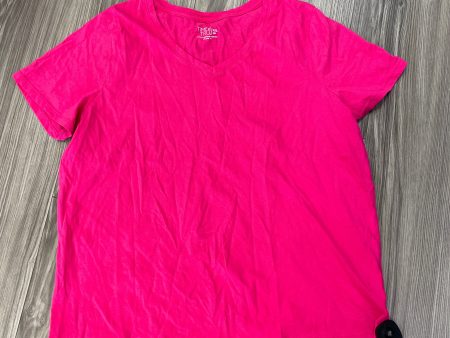 Pink Top Short Sleeve Time And Tru, Size Xxl For Cheap