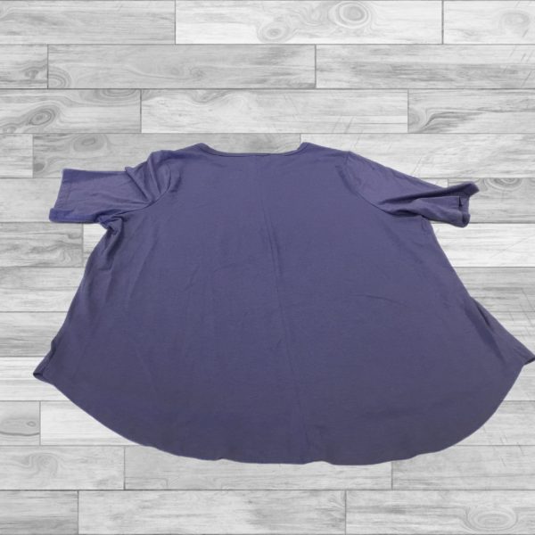 Top Short Sleeve Basic By Lane Bryant In Blue, Size: Xl Sale