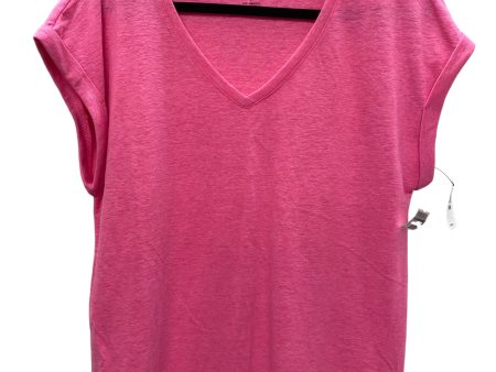 Pink Top Short Sleeve Basic Talbots, Size L Sale