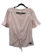 Pink Top Short Sleeve Clothes Mentor, Size S Hot on Sale