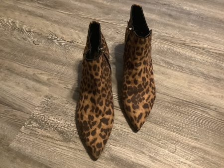 Animal Print Boots Ankle Heels Circus By Sam Edelman, Size 9.5 Online Hot Sale