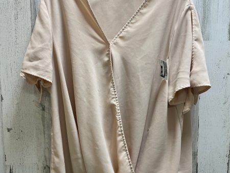 Top Short Sleeve By Clothes Mentor In Brown, Size: 2x Online