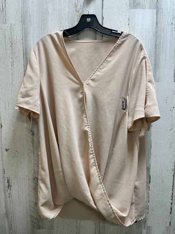 Top Short Sleeve By Clothes Mentor In Brown, Size: 2x Online