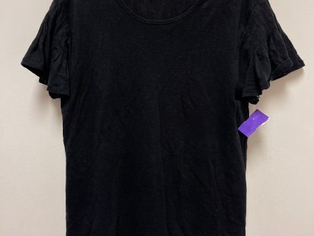 Black Top Short Sleeve J. Crew, Size M Hot on Sale