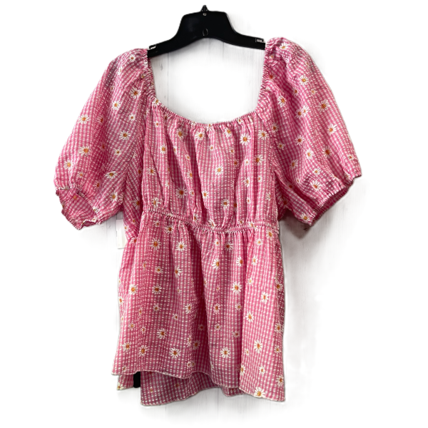 Pink Top Short Sleeve By Shein, Size: 2x Cheap