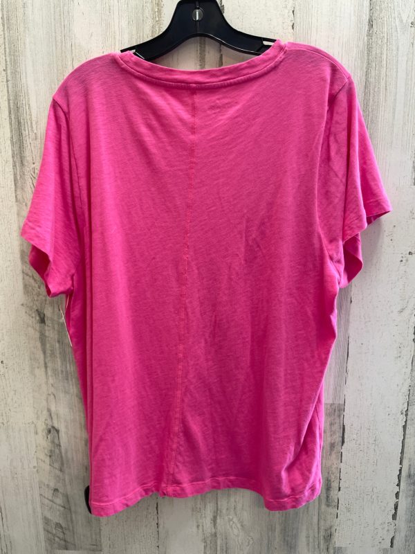 Pink Top Short Sleeve J. Crew, Size 2x Fashion