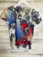 Multi-colored Top Short Sleeve Chicos, Size S Online Sale