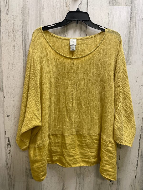 Top Short Sleeve By Joie In Yellow, Size: 2x Cheap