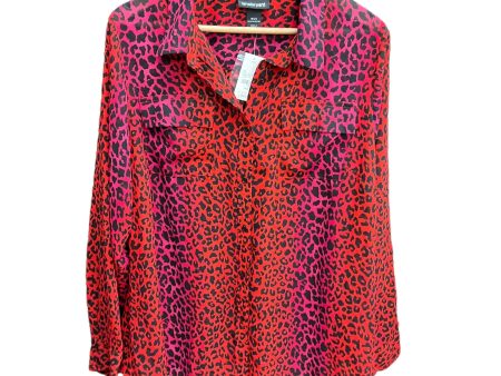 Animal Print Blouse Long Sleeve Lane Bryant, Size 1x Online