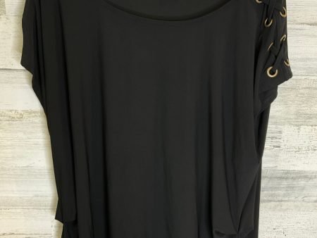 Top Short Sleeve By Auw In Black, Size: 3x Fashion