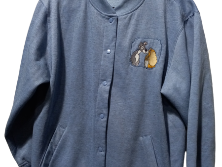 Blue Jacket Fleece Blair, Size Petite  M Online Sale