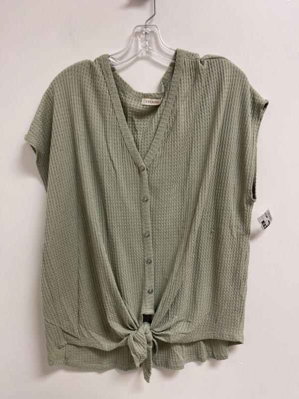 Green Top Short Sleeve Cherish, Size M Online Hot Sale