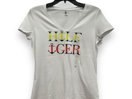 White Top Short Sleeve Basic Tommy Hilfiger, Size S Online