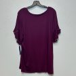 Top Short Sleeve By Apt 9 In Burgundy, Size: Xxl Sale