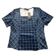 Navy Top Short Sleeve Allegra K, Size Xl on Sale