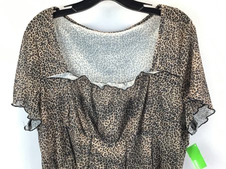 Leopard Print Top Short Sleeve Shein, Size 3x Supply