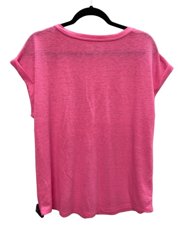 Pink Top Short Sleeve Basic Talbots, Size L Sale